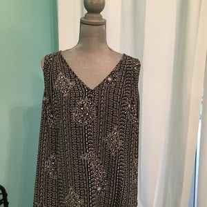 Joie black and white paisley silk blouse! Free Shipping!